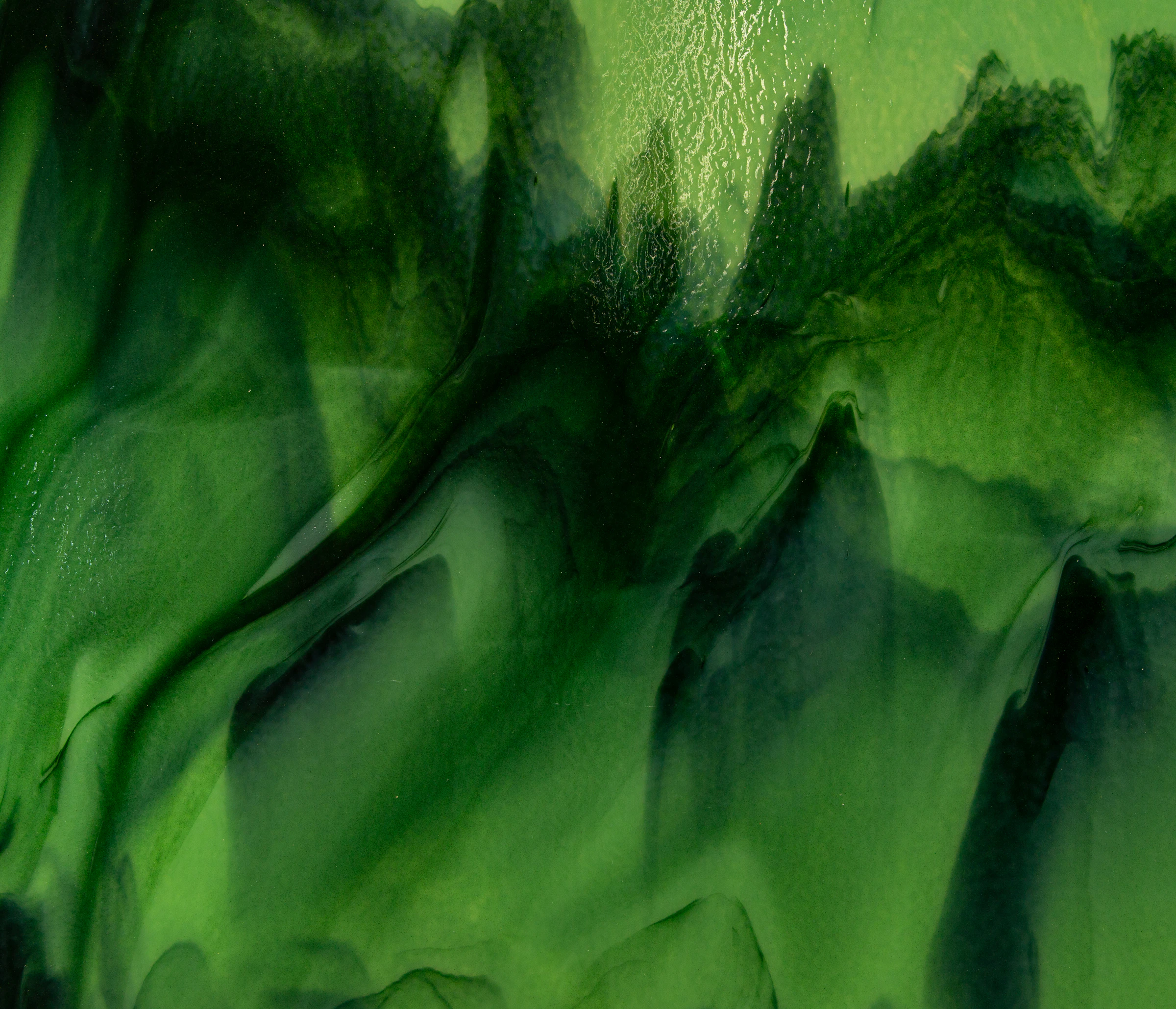 Dark emerald close-up texture